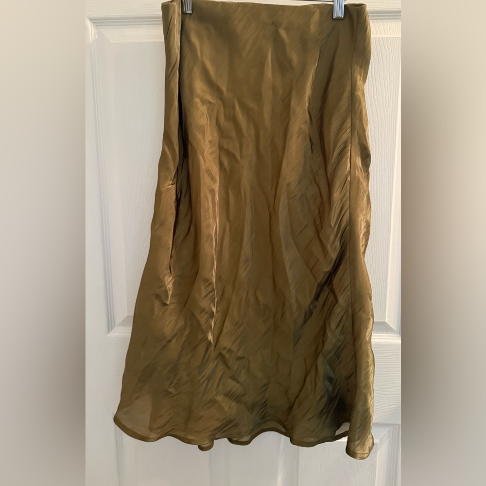 Anthropologie Olive Green Skirt